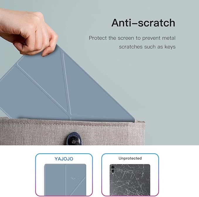for Samsung Galaxy Tab S11 Ultra Case 14.6 inch Magnetic Attachment | Auto Wake/Sleep | Multi-Viewing Angles | Slim Light Shell Cover | Compatible with Samsung Galaxy Tab S11 Ultra |Blue-Grey