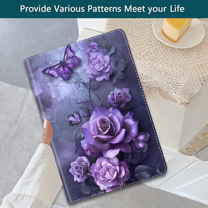 Purple Butterflies and Purple Roses