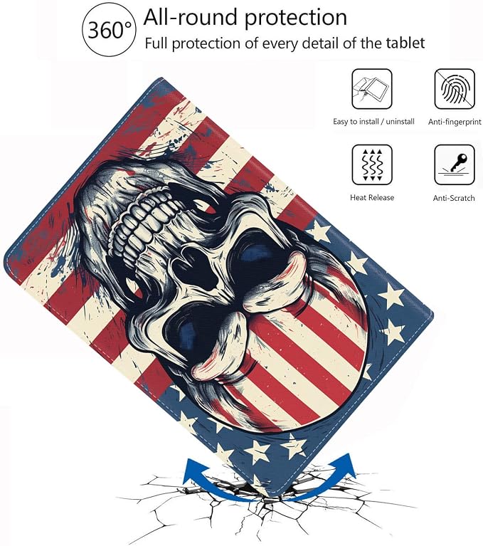 American Flag Skull