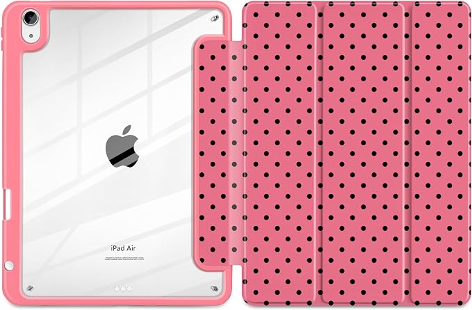 Rose red polka dot