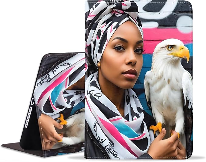 African American Girl Bald Eagle