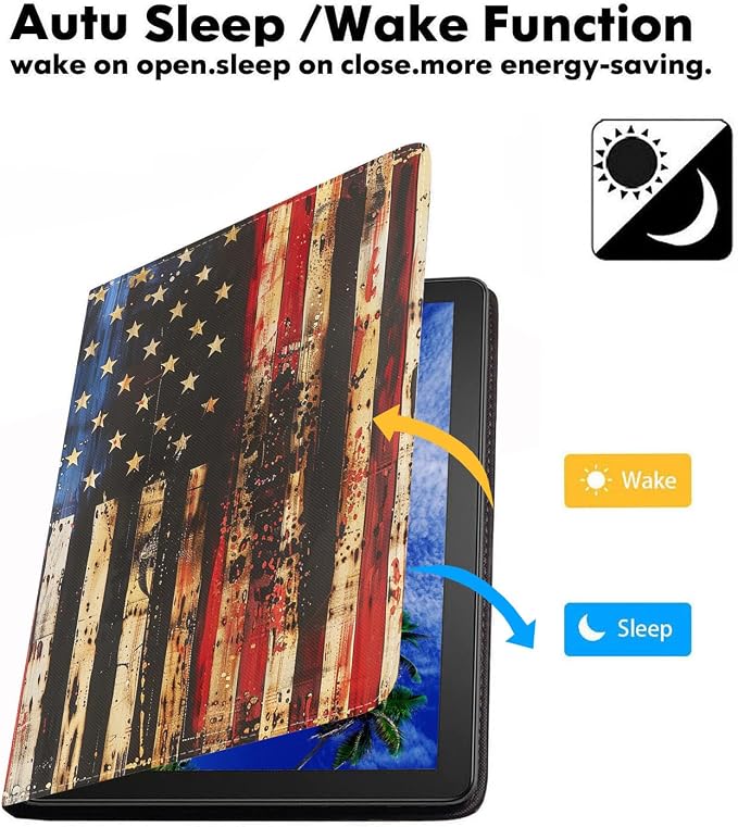 Retro Wooden American Flag