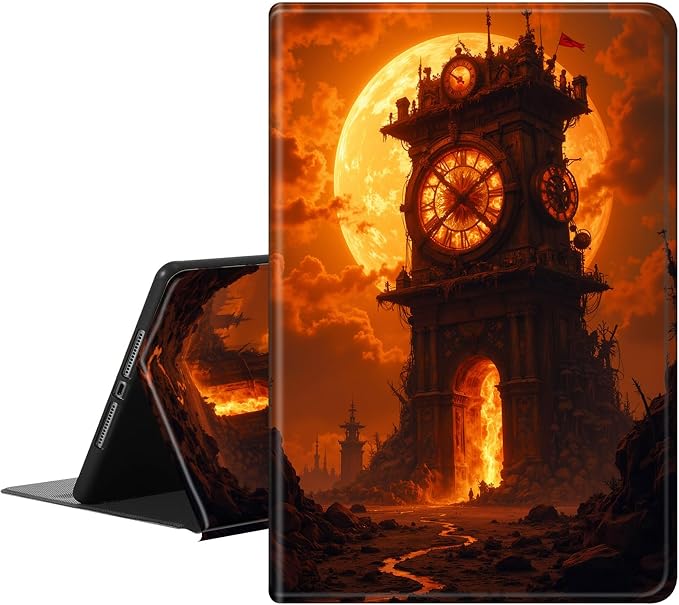 Golden Flames Sunset,Clock Tower