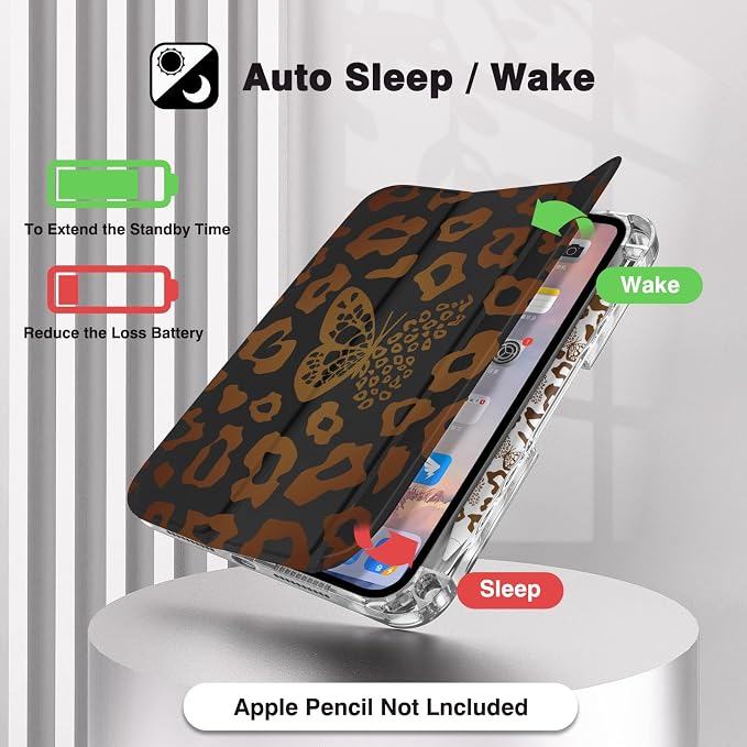 Brown leopard print butterfly