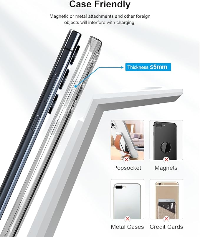 Wireless Charging Station for Samsung - NANAMI 3 in 1 Wireless Charger for Multiple Devices Fast Charger Stand for Galaxy S25 S24 S23 Ultra S22 S21 Z Flip Fold 4Watch 6/5/5 Pro/4/3Galaxy Buds 2 Pro