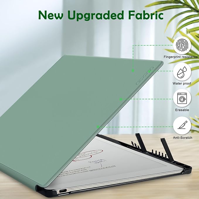 Case for Remarkable Paper Pro Tablet 11.8 (Released in 2024) Hard Back Shell Protective Book Folio Cover with Built-in Pen Holder with Auto Sleep/Wake Function.