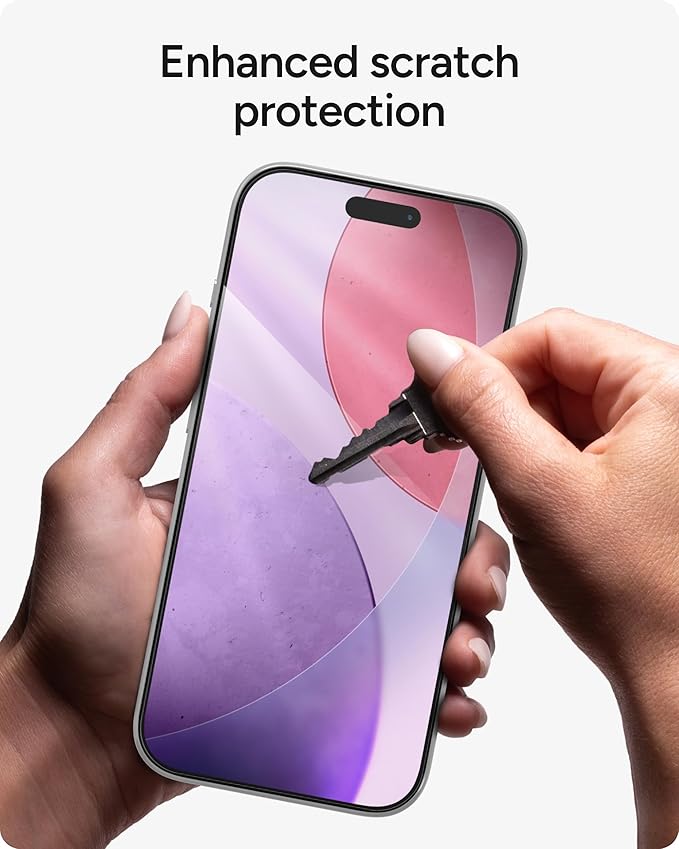 ZAGG Glass Elite Screen Protector for iPhone 17 Pro - 5X Stronger Tempered Glass ClearPrint Technology for Smudge Free Clarity Smooth Feel Full Coverage InvisibleShield Easy Two-Step Installation