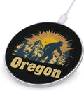 Oregon Bigfoot Mountains Vintage Phone Charger Magnetic Charging Pad Anti-Slip with USB Cable