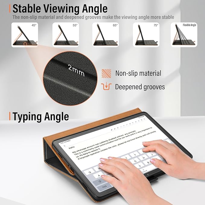 Case for Samsung Galaxy Tab A11+/A11 Plus/A9+ Plus 5G Tablet 11 Inch 2026/2023 (SM-X230/X236/X238/X210/X216/X218u) with PocketMagnetic ClosureMulti Angle CoverAuto Sleep/WakeBrown