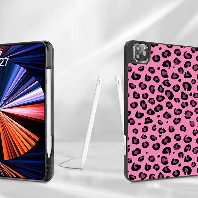 Mektron Case for M5/ M4 iPad Pro 11 inch 2025/2024 with Pencil Holder Compatible Models: A3357/A3358/A3359/A2836/A2837/A3006 Tablet Cover with Soft TPU Back CoverComposition Book