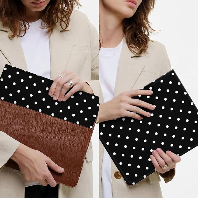 White Polka Dots Black