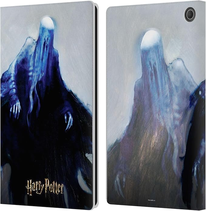 Head Case Designs Officially Licensed Harry Potter Dementor Prisoner of Azkaban II Leather Wallet Case Compatible with Amazon Fire Max 11 2023