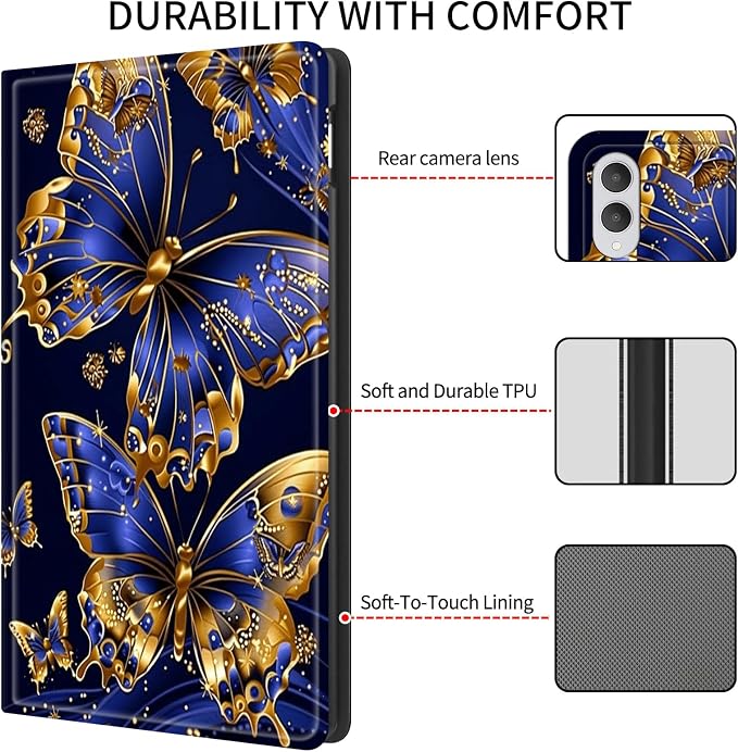 Blue Gold Butterfly