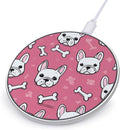French Bull Dog Bone Fast Portable Charger 10W Funny Graphic Phone Charging Pad with USB Cable
