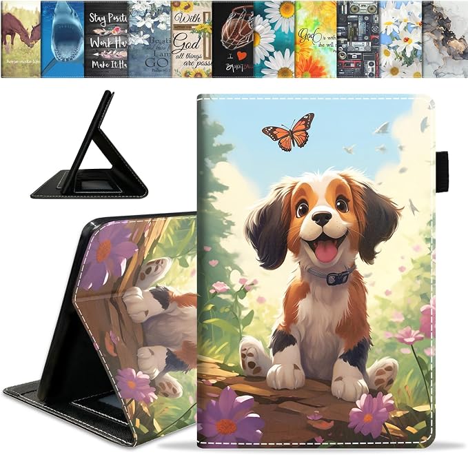 Cute Puppy and Butterfly