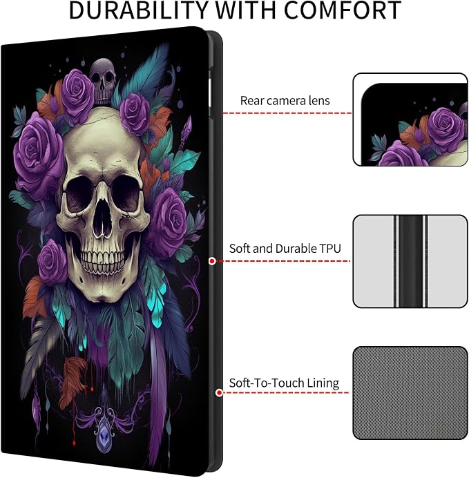 Purple Roses and Skulls