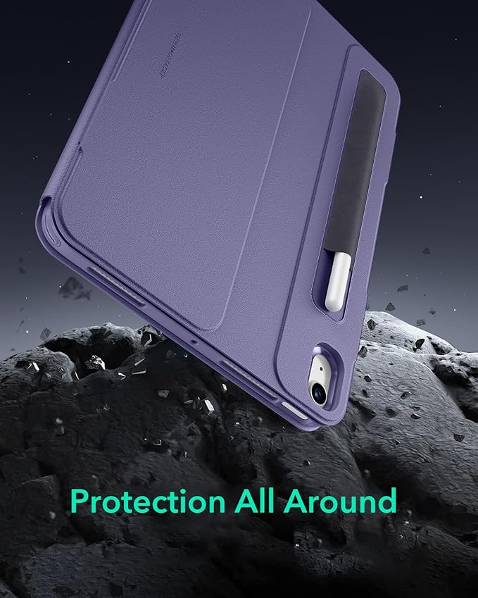 ESR for iPad Air 11 Inch Case M4/M3/M2 (2026/2025/2024) iPad Air 5th/4th Gen Case (2022/2020) 10.9 Inch Removable Magnetic Cover Adjustable Portrait/Landscape Stand 9 Standing Angles Purple