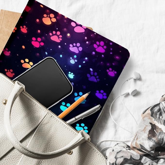 Colorful Dog Paw Prints