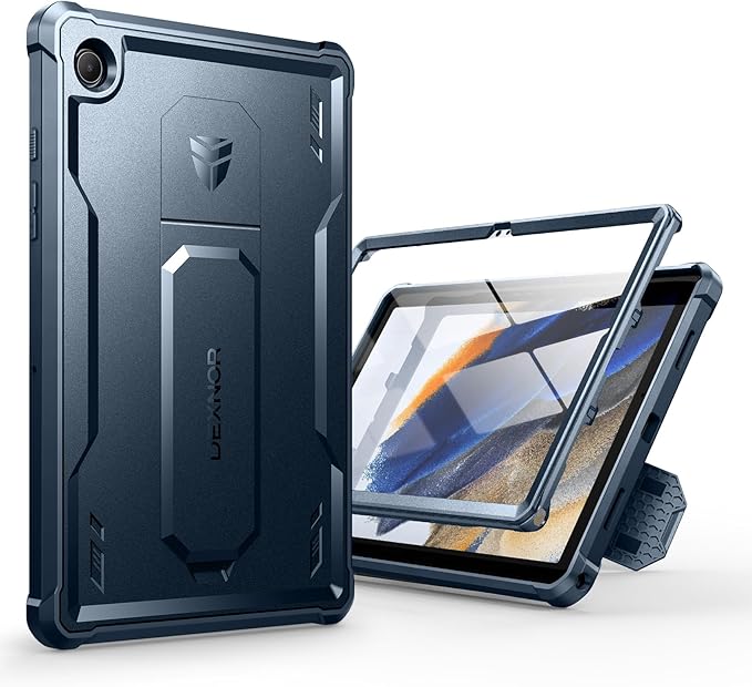 Dexnor Case for Samsung Galaxy Tab A8 10.5 Inch 2022 [Built in Screen Protector &amp Kickstand] Heavy Duty Shockproof Full Body Protective Cover for Galaxy Tab A8 Case-Blue