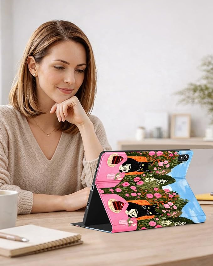 Black Cat and Floral
