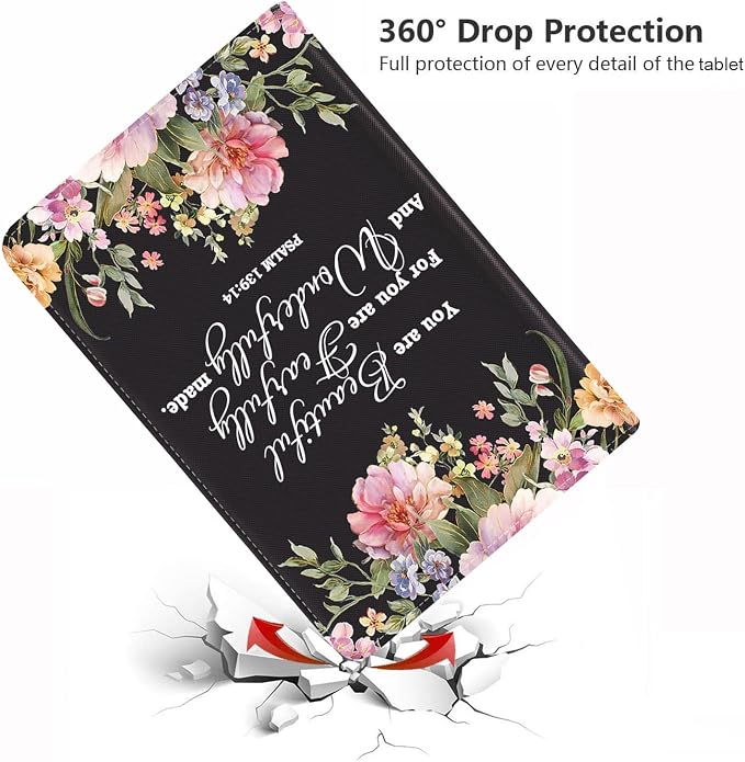 Floral Quote Bible Verse Psalm 139:14