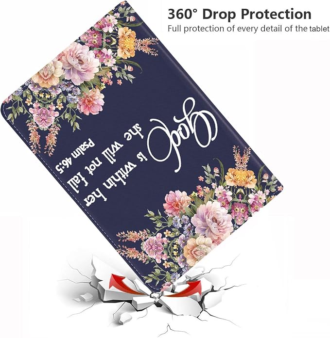 Floral Quote Bible Verses Psalm 46:5