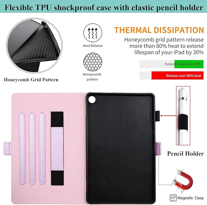 Case for Amazon Kindle Fire Max 11 Tablet (13th Generation 2023 Release) with Pencil Holder/Hand Wrist Strap Folio Stand Magnetic Smart PU Leather Cover [Auto Sleep Wake] White Cat Kitty