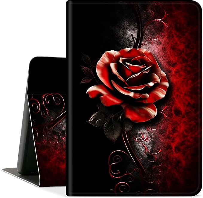 Red Rose In Black