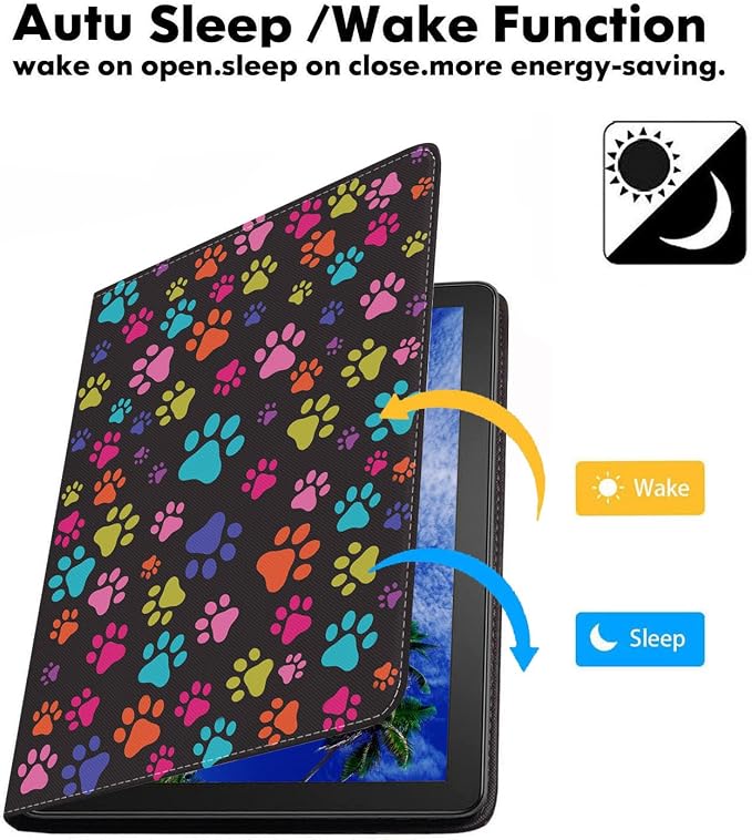 Colorful Dog Paw Print