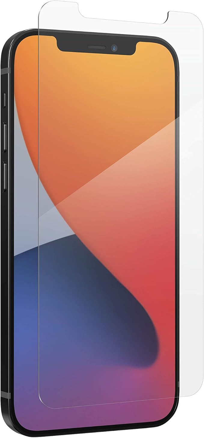 ZAGG Glass+ Screen Protector for iPhone 12/12 Pro - 3X Shatter Protection Scratch Resistant Oil-Resistant Surface InvisibleShield Easy to Install