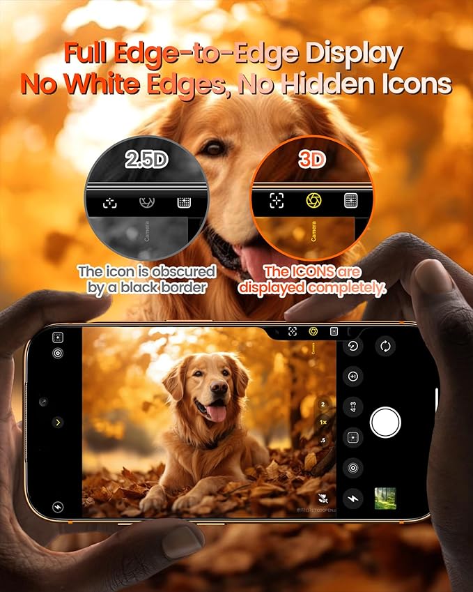 for iPhone 17 Pro Max Shatterproof Screen Protector Anti-Glare Anti-Reflective 3D Curved Tempered Glass 12FT Military Grade Drop Protection 3s Bubble-Free Install Fingerprint-Proof 2-Pack
