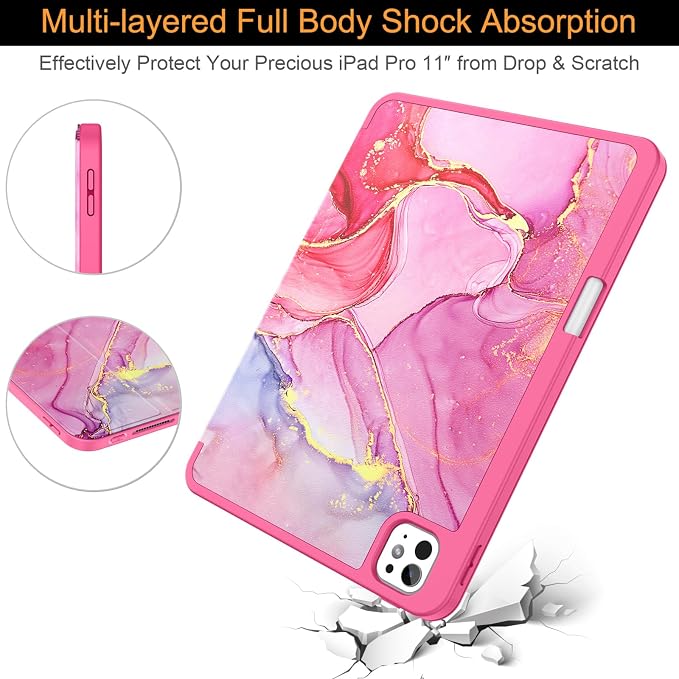 C-Hot Pink Marble
