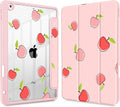May Chen for iPad 9th Generation with Pencil Holder iPad 8th/7th Gen Case 10.2-inch [Penceil Holder] Trifold Stand Auto Wake/Sleep Clear TPU Protection Back Cover Apple Pattern