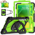 WESOROL Case for Samsung Galaxy Tab S10 Lite/S10 FE/S9 FE 10.9 Inch Galaxy Tab S9 11 InchShockproof Cover for Samsung S9 FE Tablet Case with Screen Protector Rotate Stand Pen HolderBlack Green