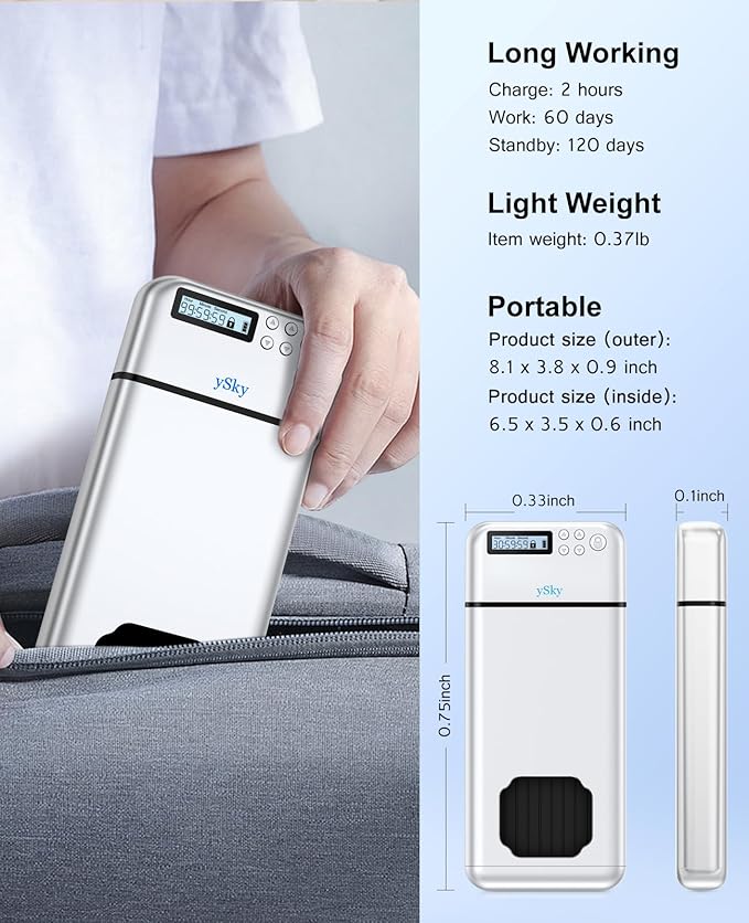ySky Metal Phone Lock Box with TimerPortable Timed Phone Lock Box for iPhone and Android Phones Self-Control Timer Phone Locker to Help KidsStudents Adults Focus Back Phone Jail Box