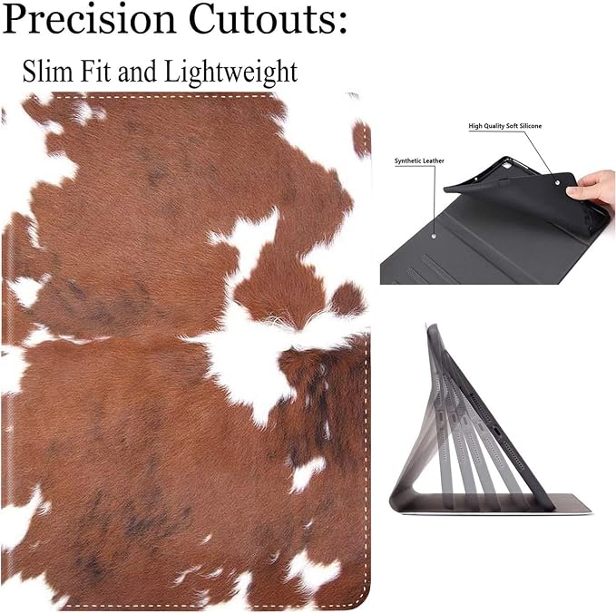 Cowhide Farm Animal Skin Leopard Brown Cow