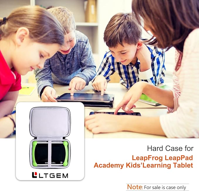 L LTGEM EVA Hard Case for Leapfrog LeapPad Academy Kids' Learning Tablet/Leapfrog Epic Academy Edition (Green)