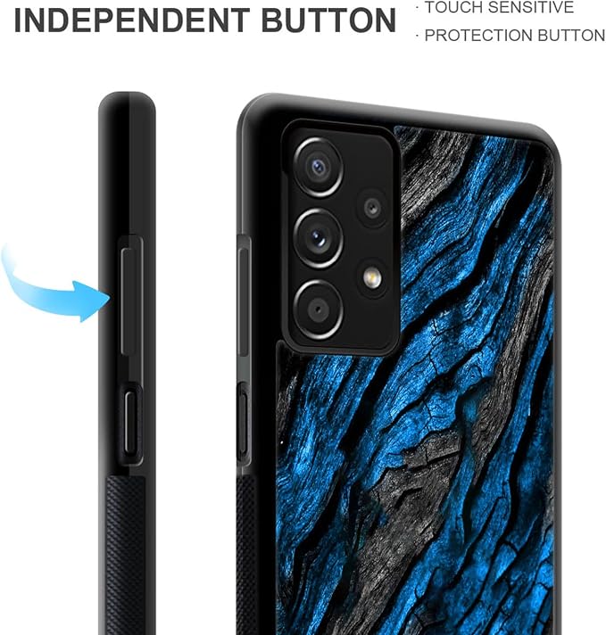 Navy Blue Camo Wood Grain