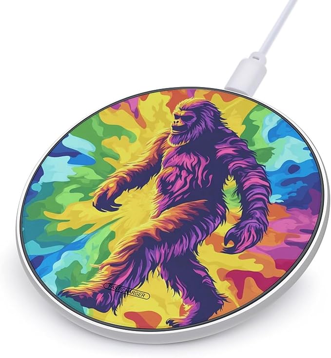 Red Fire Dragon Fantasy (3) Wireless Charger Anti-Slip Wireless Charging Pad Slim Charger Mat for Men Women