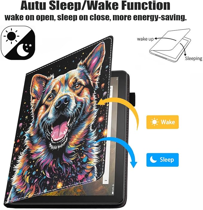 Abstract Colorful Dog