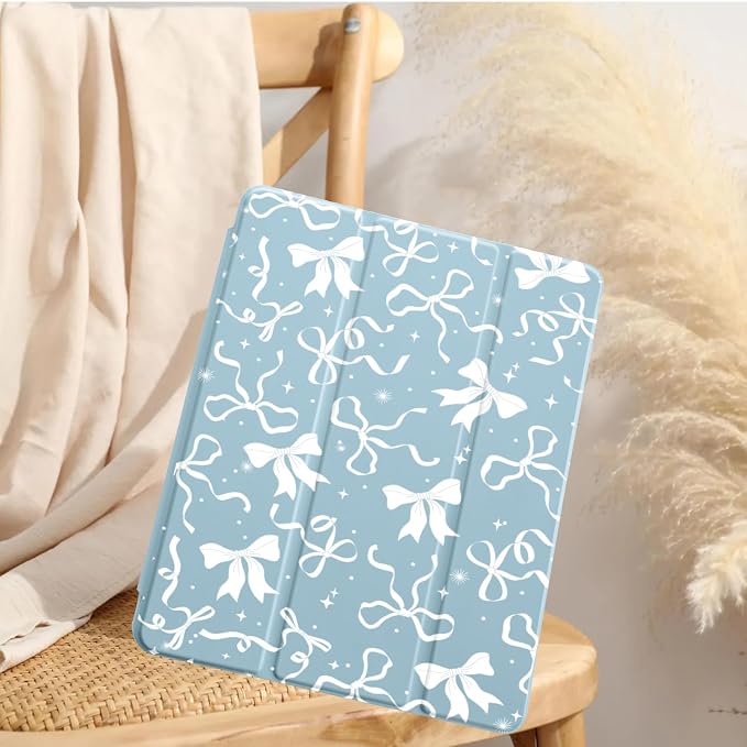 Blue white bow 031