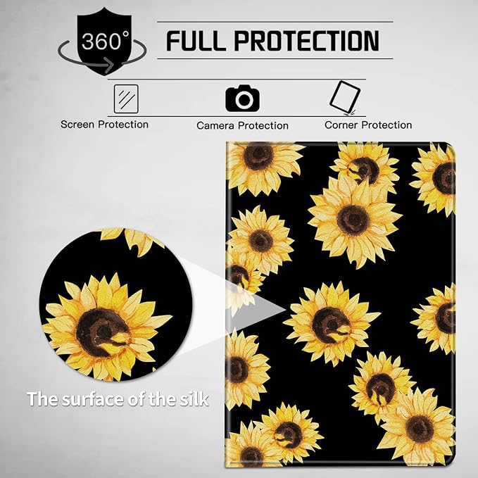 Yellow Sunflowers Black