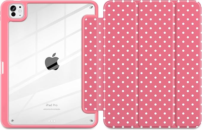 Rose red white dot