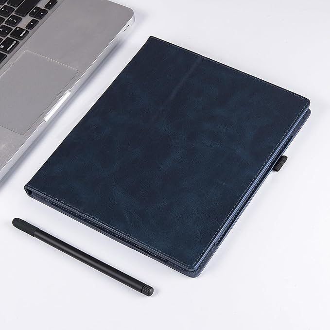 BOZHUORUI Case for 10.3 Boox Note Air 5 C/Air 4 C/Air 3 C/Air 3 B/W Tablet ePaperMultiple Viewing Angles Stand CoverPU Leather Folio Smart Protective Cover with Hand Strap Dark Blue