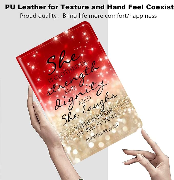 Red Glitter Quote Proverbs 31-25