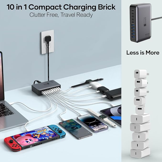 Flat Charger 450W Black