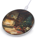 Christmas Tree Fireplace Scene Fast Portable Charger 10W Funny Graphic Phone Charging Pad with USB Cable