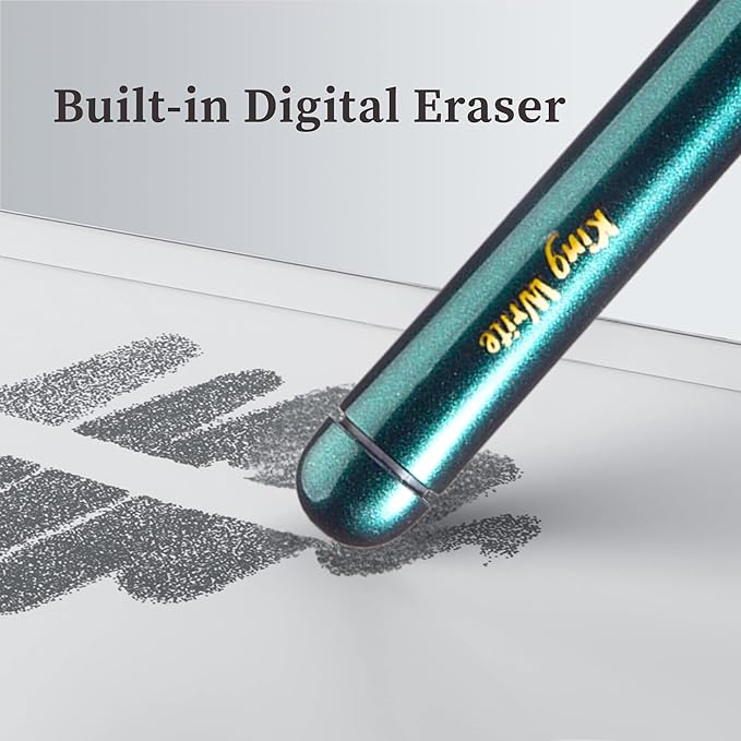 MR05 EMR Stylus for Kindle Scribe/Remarkable 2 with Digital Eraser 4096 Pressure Sensitivity Palm Rejection Digital Pen for EMR Devices/Tablet with 10 Tips-Green