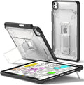 Ringke Fusion Sketch Stand for iPad Pro 11 Inch Case (M4 2024 &amp M5 2025) [Cover + Stand] Pencil Holder with Overcharge Prevention Non Yellowing Wobble Free for Writing and Drawing - Black