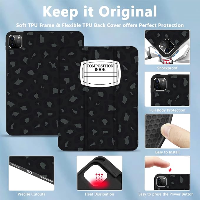 Leopard Black Grey
